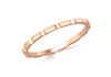 9ct Rose Gold Flat Brick Band Stacking Ring