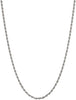 9ct White Gold 040 Rope Chain