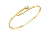 18ct Yellow Gold Snake Torque Bangle