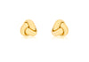 18ct Yellow Gold 8mm Knot Stud Earrings