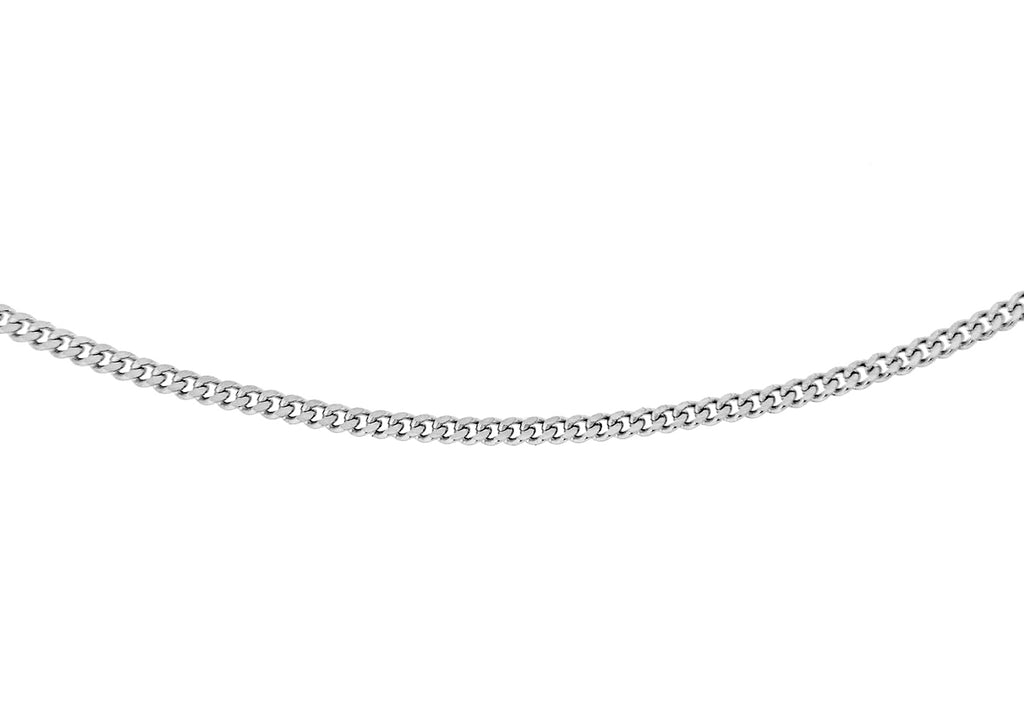 Sterling Silver 1.4mm Panza Curb Chain 41m/16"9