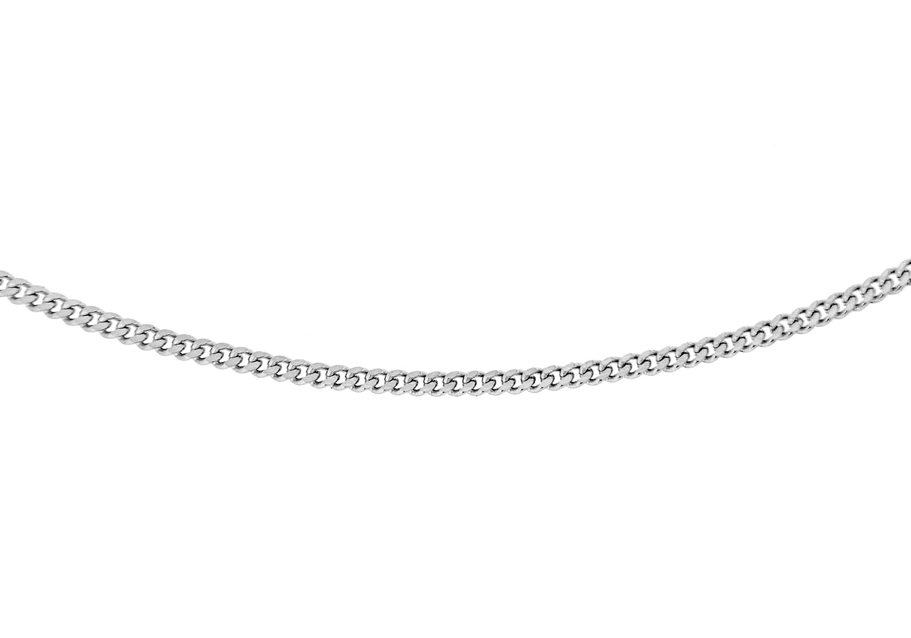Sterling Silver 35 Panza Curb Chain 41m/16"9