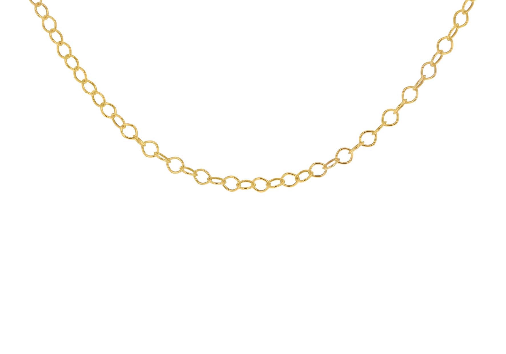 Sterling Silver Yellow Gold Plated 30 Belcher  Chain 41m/16"9
