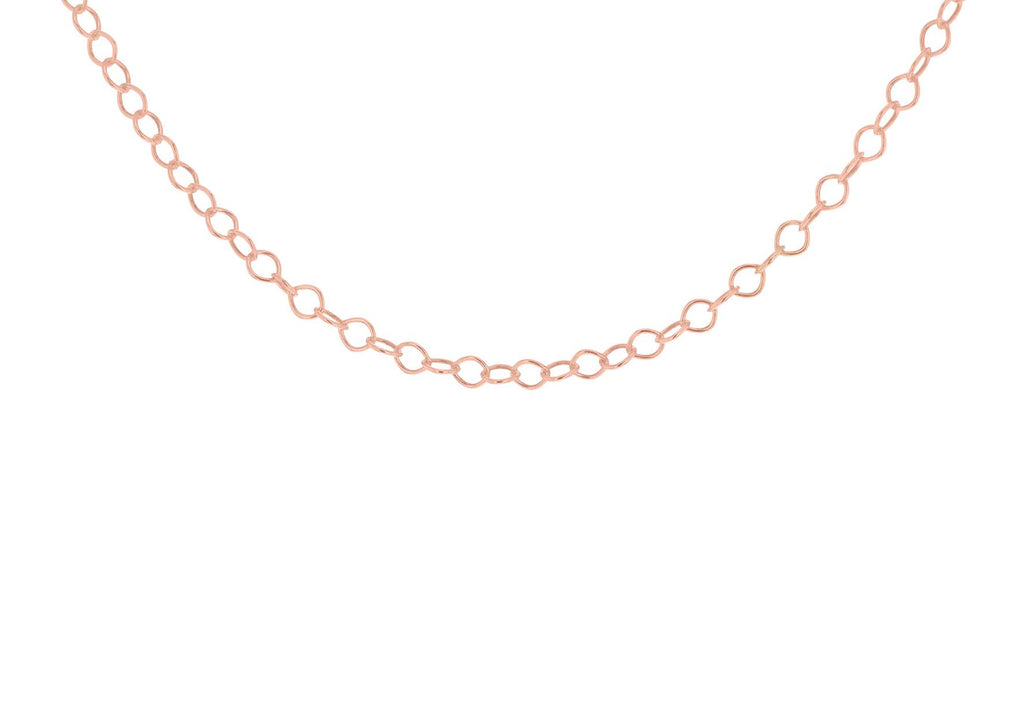 Sterling Silver Rose Gold Plated 30 Belcher  Chain 41m/16"9