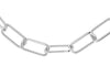 Sterling Silver Yellow Gold Plated Twist Link Paper Chain