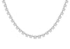 Sterling Silver Zirconia  Tennis Necklace  43m/17"9