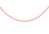 Sterling Silver Rose Gold Plated Mini Spiga Chain 46m/18"9
