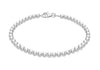 Sterling Silver 4mm Ball Bracelet 19m/7.5"9