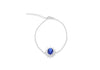Sterling Silver Mystic Oval and White Zirconia Flower Bracelet