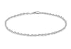 Sterling Silver 2.4mm Twisted Herringbone Bracelet 19m/7.5"9