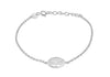 Sterling Silver Rhodium Plated 11mm 'Tree of Life' Adjustable Bracelet 16m/6.25"-18.5m/7.25"9
