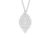 SIL FILLIGREE LEAF PD ADJ16/189