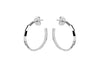 Sterling Silver 20mm Diamond Cut Hoop Earrings