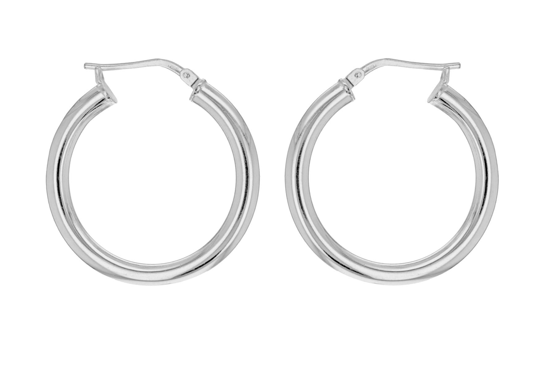 Sterling Silver 26mm Creole Earrings