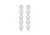SILVER 5BEAD DROP EARRing