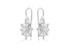 SILVER SPIDER WEB DROP EARRing