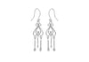SILVER DOUBLE HEART WIRE ER9