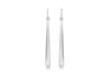 Sterling Silver 85.5mm Long Graduated Eletroform Drop Earrings