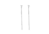 Sterling Silver Looped Curb Chain Drop Earrings