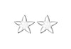 cSILVER CUTOUT FLOWER STUD E/R