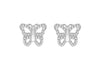 Sterling Silver 9mm x 7mm BCutterfly Stud Earrings