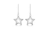Sterling Silver 14.5mm x 29mm Polished Star Drop Earrings