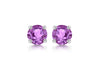 SILVER 5MM AMY Zirconia  STUD EARRing