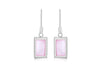 SILVER RET PINK MOP DROP EARR9