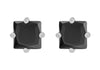 Sterling Silver Black Stone Stud Earrings