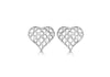 SILVER FILIGREE HRT STUD ER9