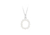 Sterling Silver Freshwater Pearls Initials Pendant