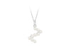 Sterling Silver Freshwater Pearls Initials Pendant
