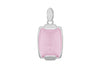 Sterling Silver FacetedPink Crystal  Retangle Pendant