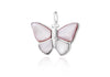 Sterling Silver Mother of Pearl 24mm x 21.4mm BCutterfly Pendant