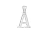 Sterling Silver 12.4mm x 20.5mm 'A' Initial Pendant