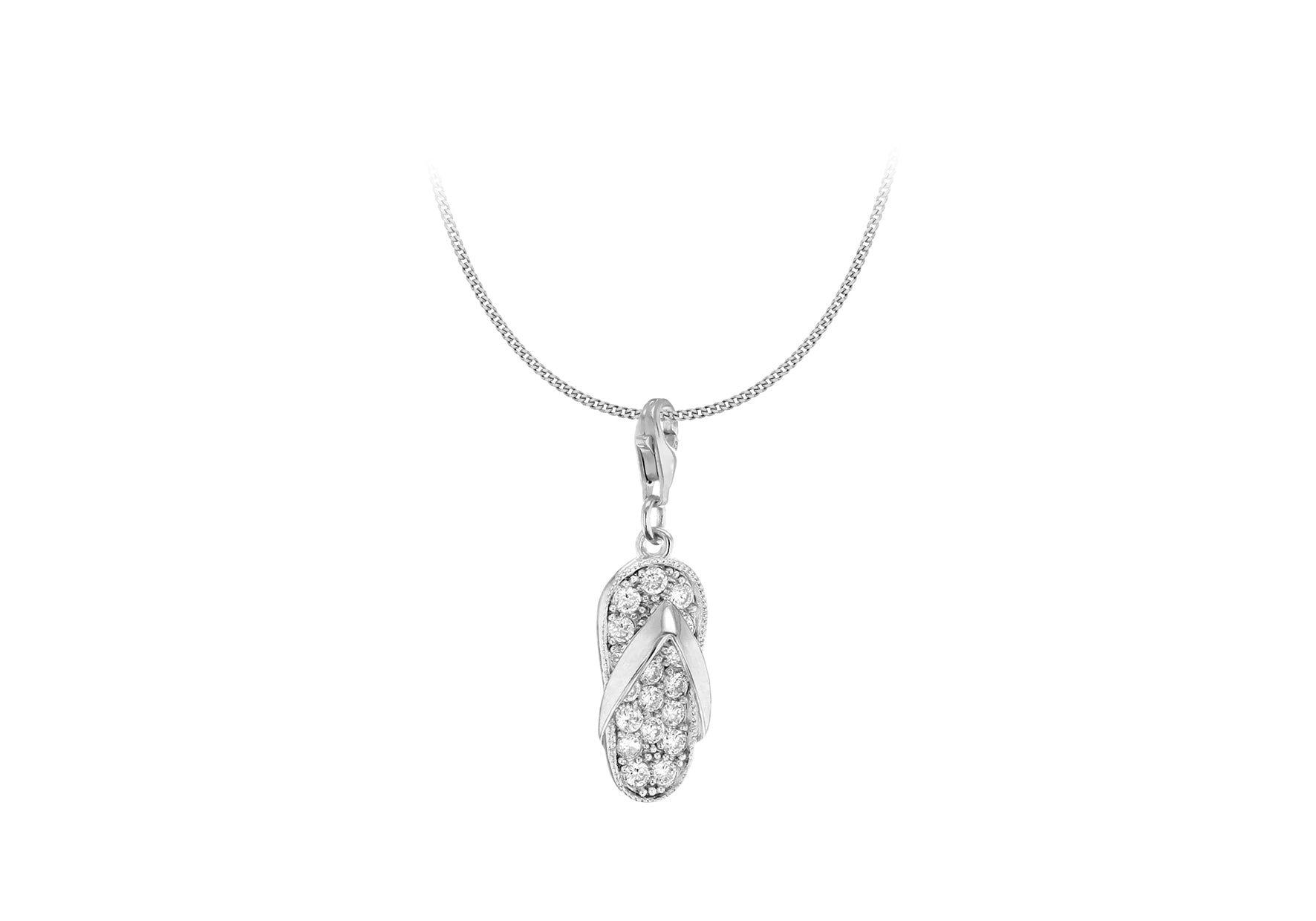 SILVER RH W/Zirconia  FLIPFLOP FH RM9