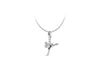 Sterling Silver & Enamel Taekwondo Charm Pendant