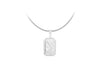 Sterling Silver 23mm x 44mm Engraved Otagonal Locket