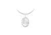 Sterling Silver Large Engraved Oval Locket