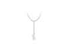 SILVER DBL HEART+Chain Pendant