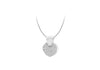 SILVER Zirconia  PAVA HEART Pendant