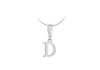 SILVER D PLAIN INITIAL LOB PND9