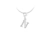Sterling Silver Plain 'N' Lobster-lasp Initial Charm9
