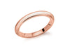 Sterling Silver Rose Gold Plated 3mm Band Stacking Ring