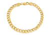 Sterling Silver Gold Plated Curb Chain Bracelet