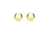 Sterling Silver Yellow Gold Plated 8mm Ball Stud Earrings