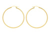 Sterling Silver Yellow Gold Plated Creole Earrings