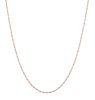 9ct Rose Gold 20 Twist Bar Curb Chain