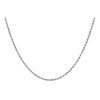 9ct White Gold 30 Diamond Cut Rope Chain