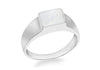 Sterling Silver White Mother Of Pearl Ring
